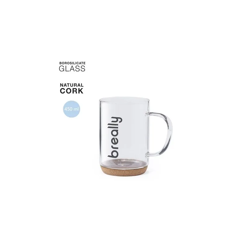 Mug Écologique et Durable Personnalisé Hindras Matières : PET recyclé Couleurs : gris foncé Contenance : 14 L