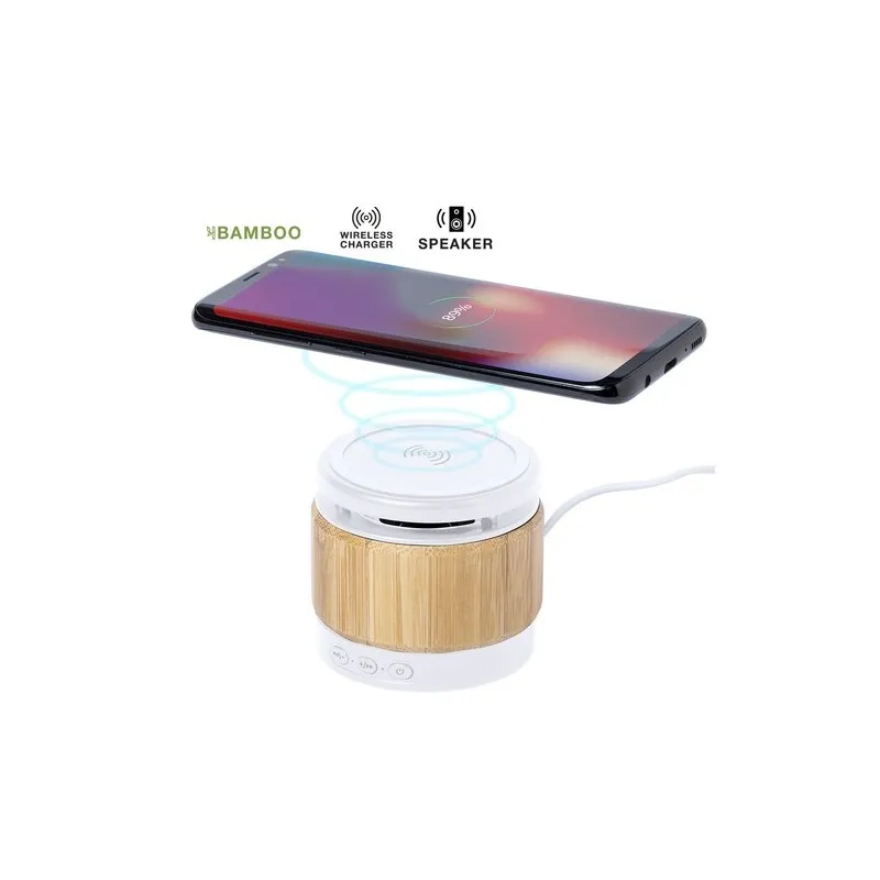 Haut-Parleurs Audio Écologiques et Personnalisés Chargeur Zakrox Matières : carton Couleurs : marron personnalisable avec votre 