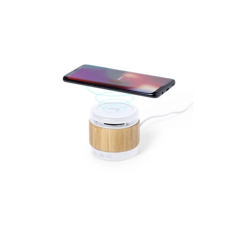 Haut-Parleurs Audio Écologiques et Personnalisés Chargeur Zakrox Matières : carton Couleurs : marron goodies publicitaire événem