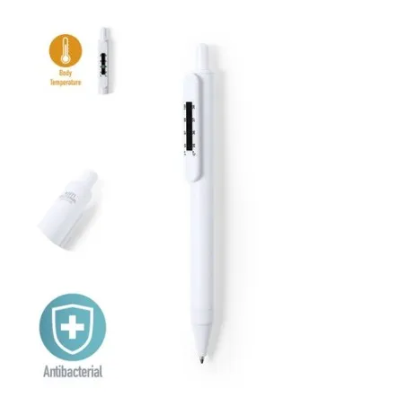 Stylo Antibactérien Personnalisé Confort Hygiène - Doret Matières : ABS Couleurs : blanc Contenance : 2,2 L personnalisable avec