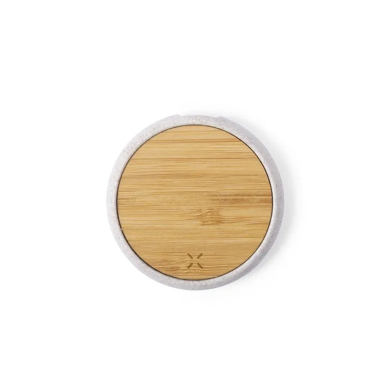 Chargeur Écologique Sans Fil Personnalisé 10W - Fiore Matières : métal Capacité : 4 Go Couleurs : blanc