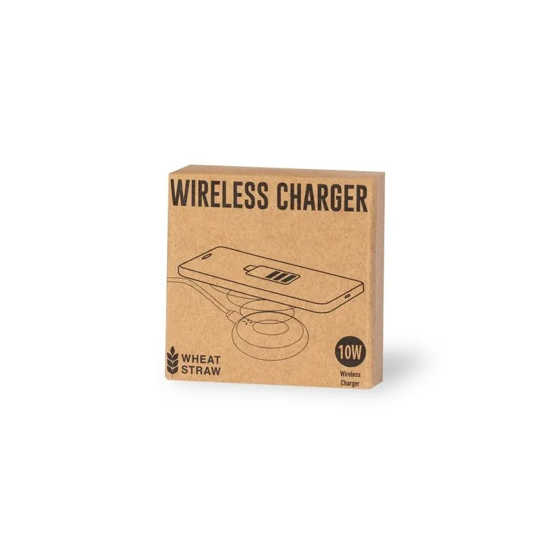 Chargeur Écologique Sans Fil Personnalisé 10W - Fiore Matières : métal Capacité : 4 Go Couleurs : blanc objet promotionnel éco-r