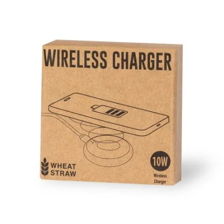 Chargeur Écologique Sans Fil Personnalisé 10W - Fiore Matières : métal Capacité : 4 Go Couleurs : blanc objet promotionnel éco-r