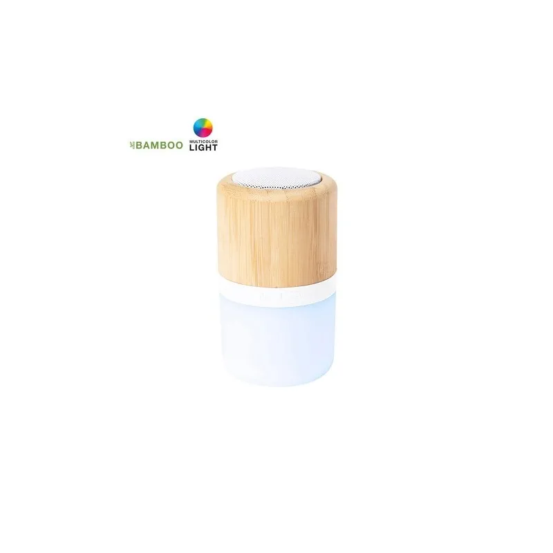 Haut-Parleur Bluetooth Écologique et Personnalisé avec LED Pas Cher - Kevil Matières : PET recyclé Couleurs : noir Contenance : 