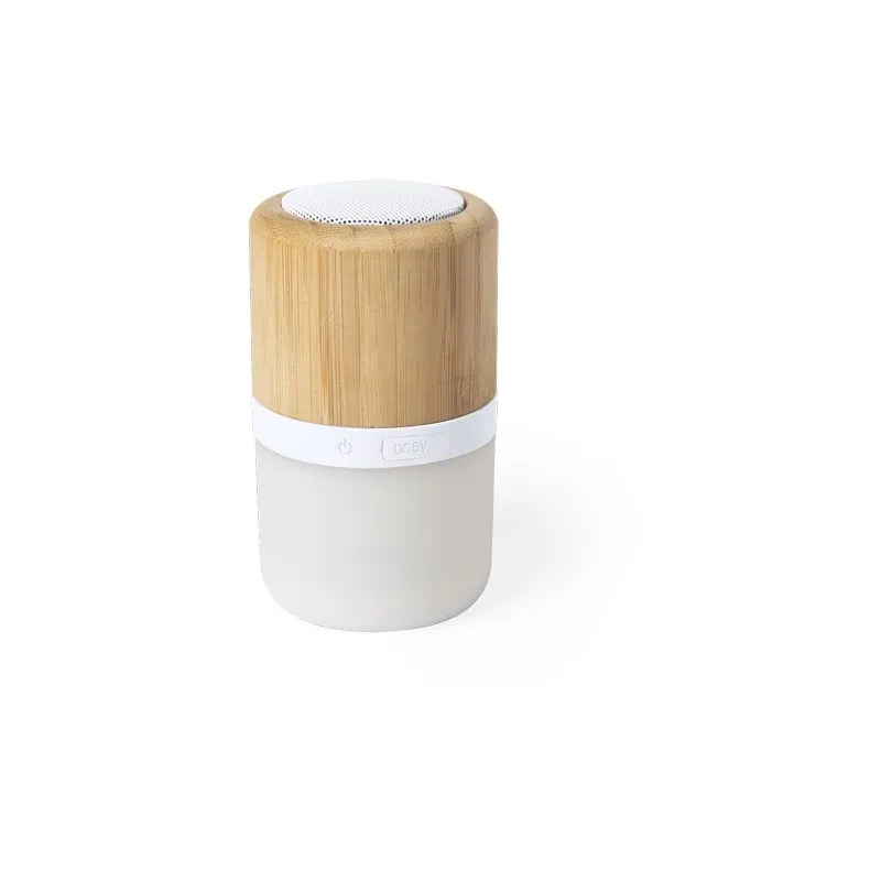 Haut-Parleur Bluetooth Écologique et Personnalisé avec LED Pas Cher - Kevil Matières : PET recyclé Couleurs : noir Contenance : 