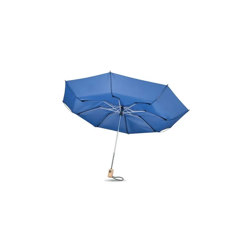 Parapluie pliable écologique 190T en RPET de 23'' - LEEDS Matières : coton Taille textile : XXL Couleurs : bleu aqua accessoire 