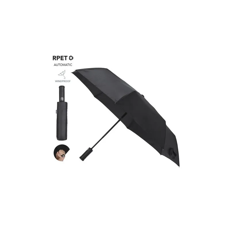 Parapluie personnalisé pas cher - Pulsak Matières : carton recyclé Couleurs : vert foncé personnalisable avec votre logo