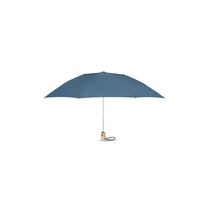 Parapluie pliable écologique 190T en RPET de 23'' - LEEDS Matières : coton Taille textile : S Couleurs : bleu aqua cadeau entrep