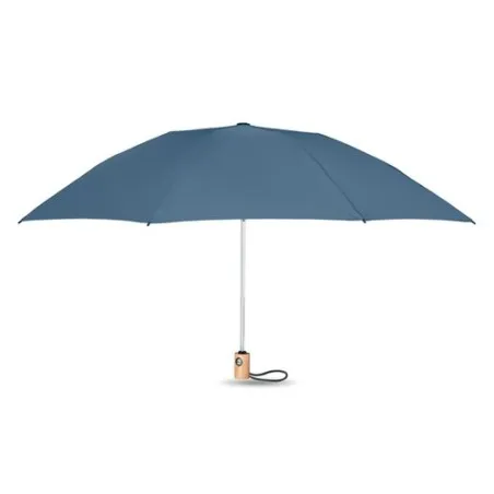 Parapluie pliable écologique 190T en RPET de 23'' - LEEDS Matières : coton Taille textile : S Couleurs : bleu aqua cadeau entrep