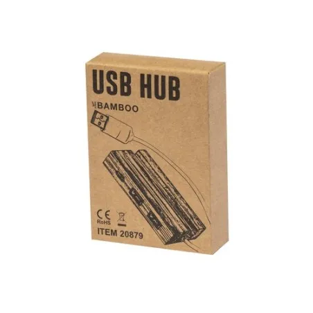 HUB USB Cirzo en Bambou - Écologique et Pratique