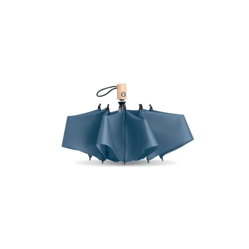 Parapluie pliable écologique 190T en RPET de 23'' - LEEDS Matières : coton Taille textile : S Couleurs : bleu aqua goodies publi