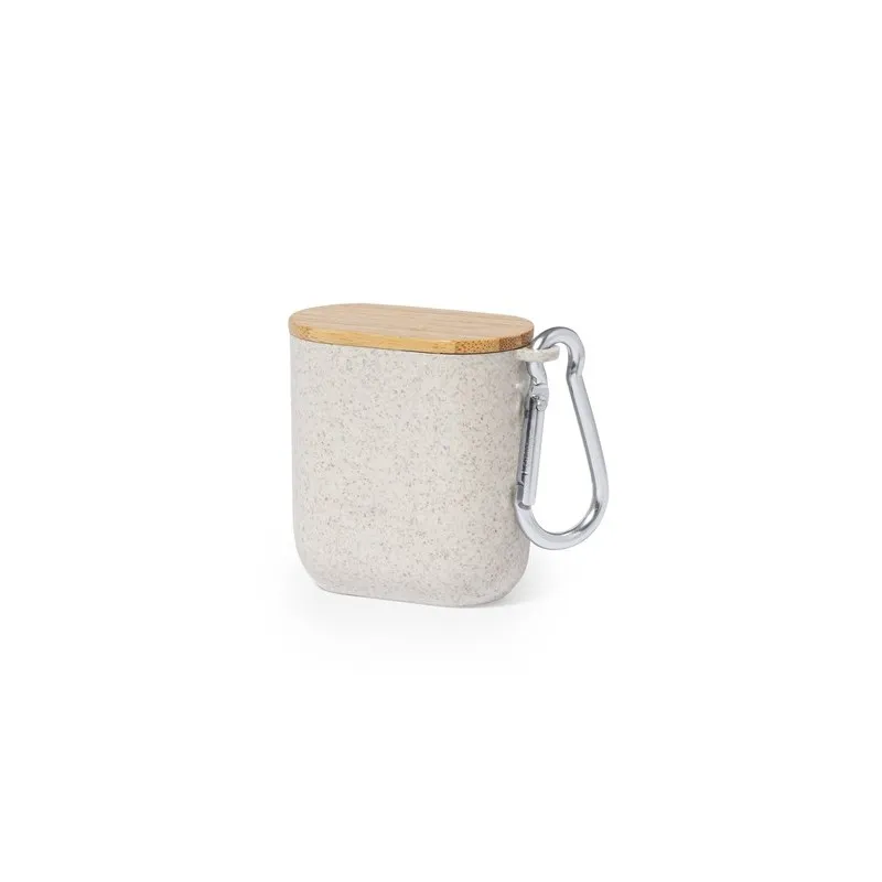 Câble de Charge Écologique et Pratique Personnalisé Brayce Matières : acier inoxydable Couleurs : blanc cadeau entreprise pas ch