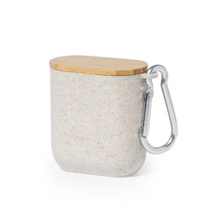 Câble de Charge Écologique et Pratique Personnalisé Brayce Matières : acier inoxydable Couleurs : blanc cadeau entreprise pas ch