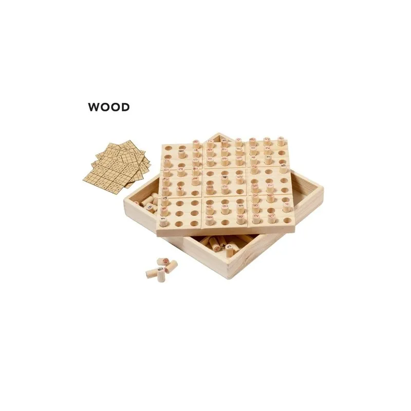 Jeu d'Habilité Sudoku en Bois - Un Défi Amusant