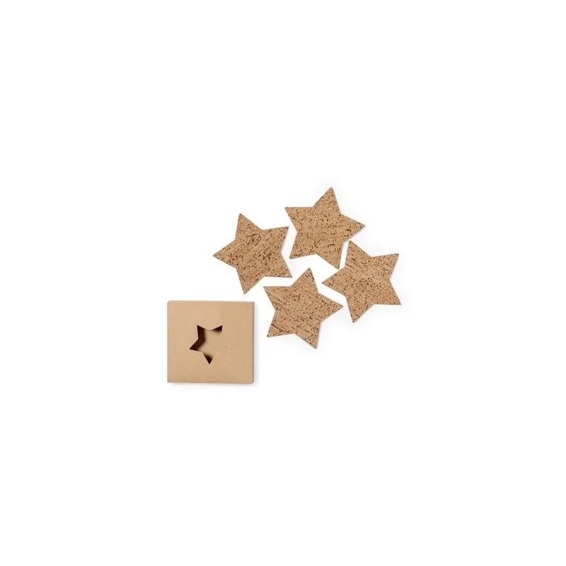 Set Écologique de Sous-Verres Cadeaux d'Entreprise Danop Matières : bois personnalisable avec votre logo