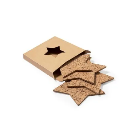 Set Écologique de Sous-Verres Cadeaux d'Entreprise Danop Matières : bois cadeau entreprise pas cher