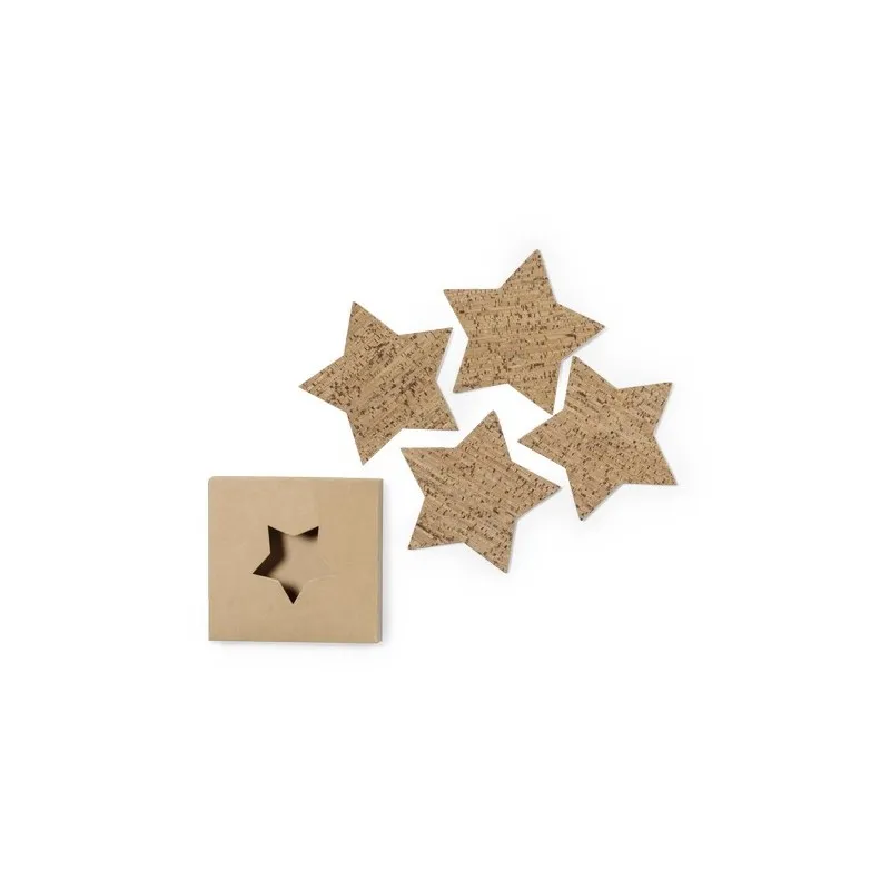 Set Écologique de Sous-Verres Cadeaux d'Entreprise Danop Matières : bois objet publicitaire robuste