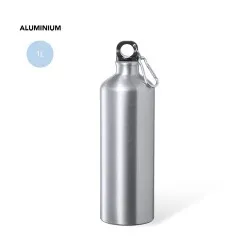 Gourde Aluminium 1L Personnalisée - Bidon Alwey Taille textile : M Couleurs : noir Matières : polyester recyclé 2