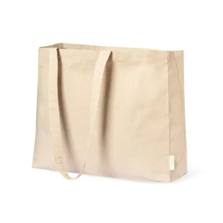 Sac de Shopping Écologique Personnalisé et Pratique en Coton Recyclé Framos Taille textile : M Couleurs : bleu marine Matières :