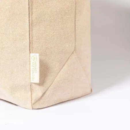 Sac de Shopping Écologique Personnalisé et Pratique en Coton Recyclé Framos Taille textile : M Couleurs : bleu marine Matières :