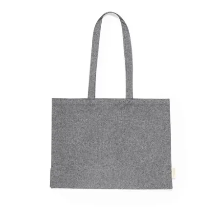 Sac de Shopping Écologique Personnalisé et Pratique en Coton Recyclé Framos Taille textile : M Couleurs : bleu marine Matières :