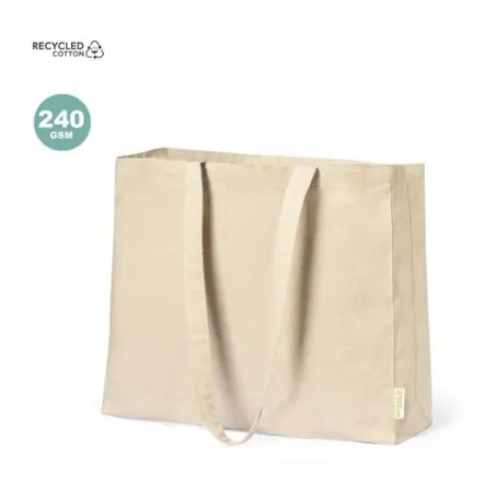 Sac de Shopping Écologique Personnalisé et Pratique en Coton Recyclé Framos Taille textile : XL Couleurs : bleu marine Matières 
