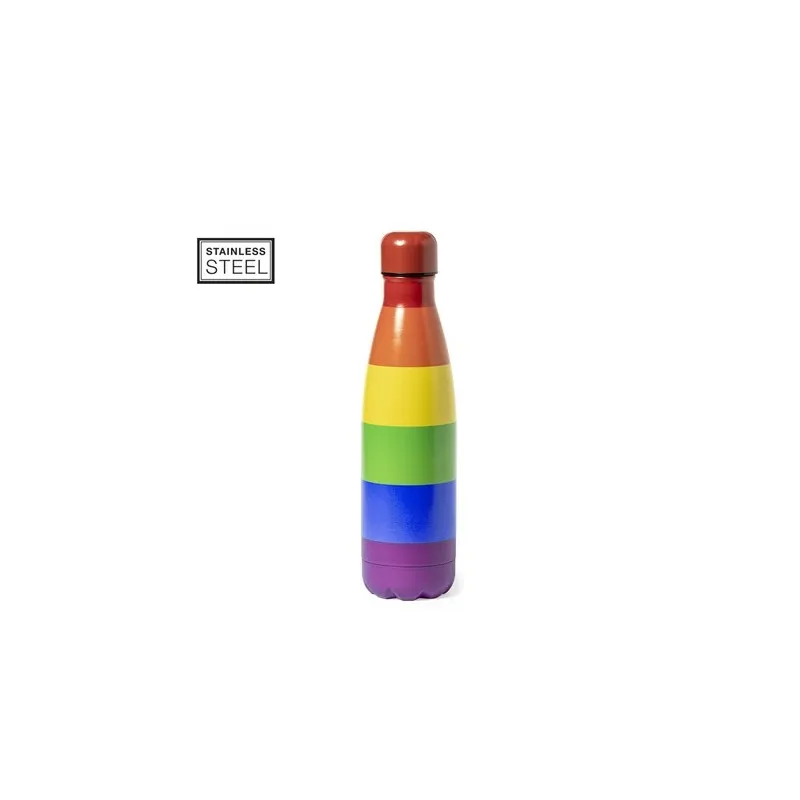 Bidon Personnalisable Arc-en-Ciel Jedet - Gourde Taille textile : XXL Couleurs : noir Matières : polyester recyclé personnalisab