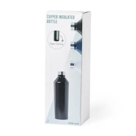 Bouteille Isotherme Personnalisée Écologique Bidon Thermique Gristel Matières : PET recyclé Couleurs : rouge cadeau entreprise p