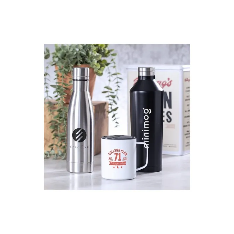 Bouteille Isotherme Personnalisée Écologique Bidon Thermique Gristel Matières : PET recyclé Couleurs : jaune personnalisation ra