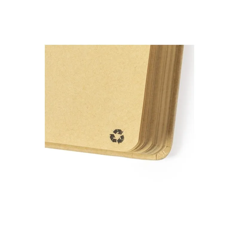 Bloc Notes Écologique Personnalisé Pas Cher - Klamax Matières : PET recyclé Couleurs : bleu marquage laser ultra précis