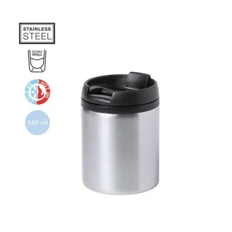 Mug Thermique Isotherme Personnalisé Zirgul Matières : aluminium recyclé&nbsp; Couleurs : rouge marquage laser ultra précis