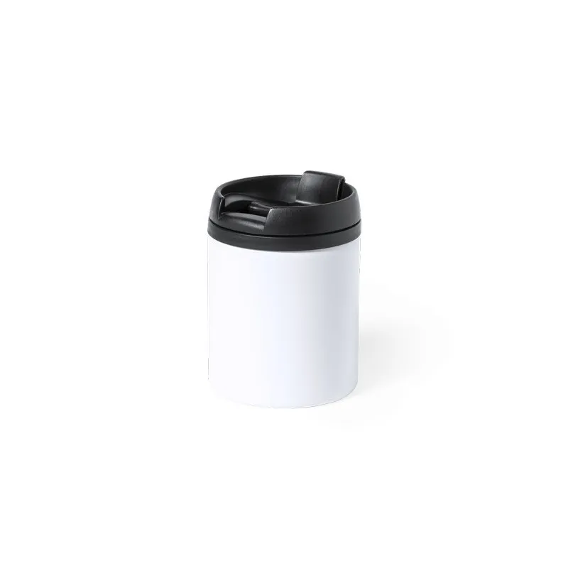 Mug Thermique Isotherme Personnalisé Zirgul Matières : aluminium recyclé&nbsp; Couleurs : bleu marquage couleur éclatante