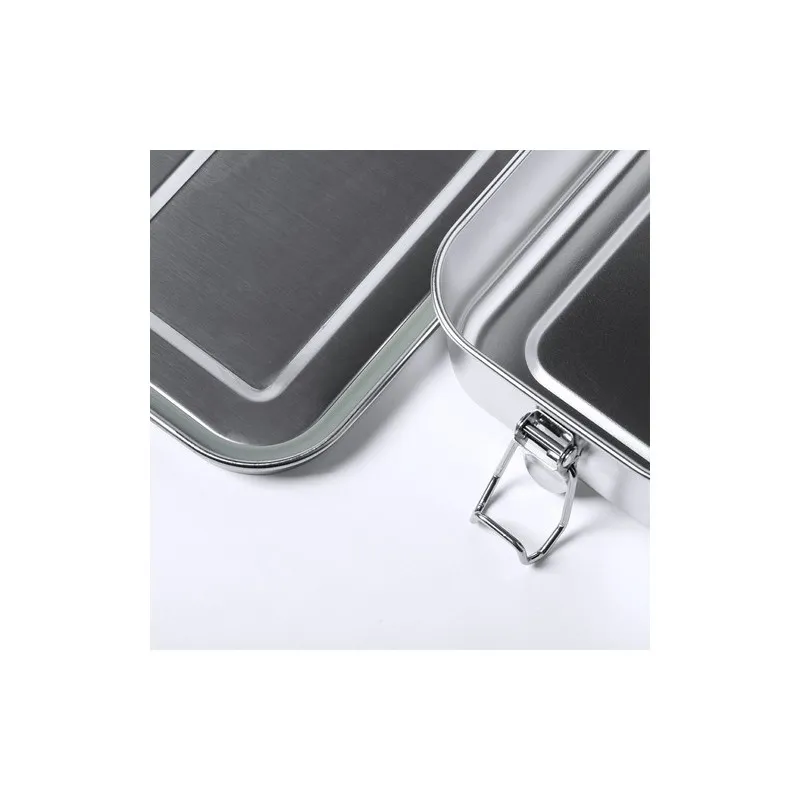 Boîte à déjeuner personnalisable en acier inoxydable Yalac Matières : polyester Couleurs : marron goodies publicitaire événement