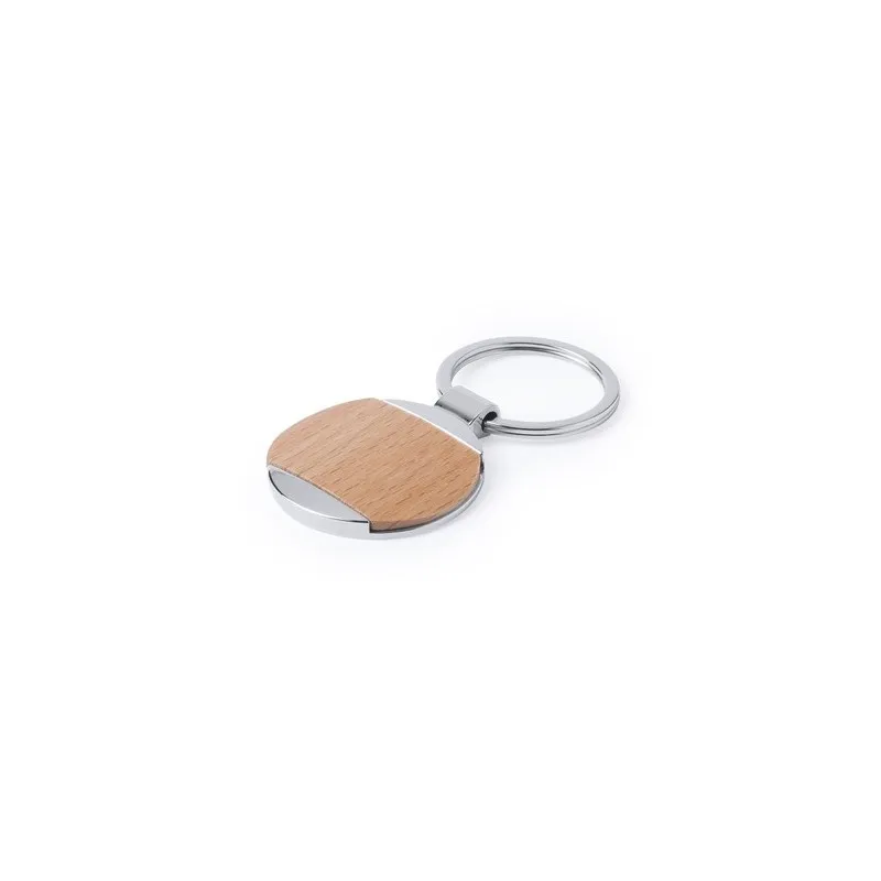 Porte-clés personnalisés en métal et bois naturel pas cher Vitolok Matières : aluminium recyclé&nbsp; Couleurs : vert