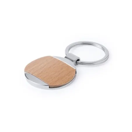 Porte-clés personnalisés en métal et bois naturel pas cher Vitolok Matières : aluminium recyclé&nbsp; Couleurs : vert