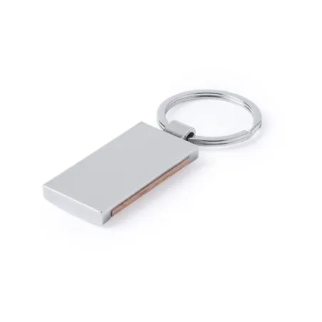 Porte-clés personnalisés en métal et bois naturel pas cher Vitolok Matières : aluminium recyclé&nbsp; Couleurs : vert goodies publici
