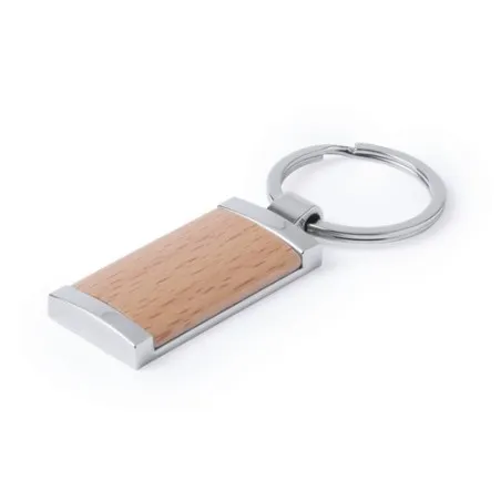 Porte-clés personnalisés en métal et bois naturel pas cher Vitolok Matières : aluminium recyclé&nbsp; Couleurs : rouge cadeau client 