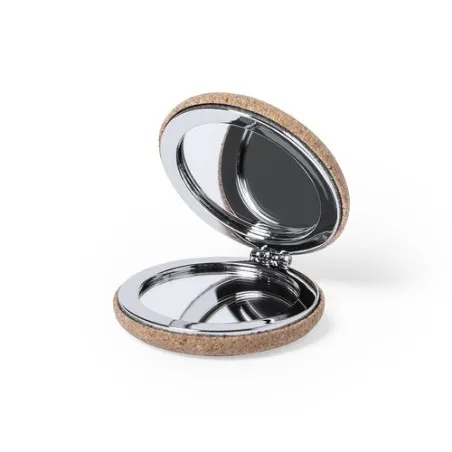 Miroir de Poche Écologique Personnalisé Alunax pas cher Matières : coton recyclé Couleurs : naturel goodies publicitaire événeme