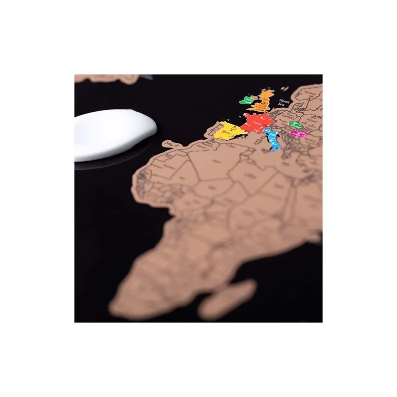 Mappemonde Palsy Éco-Friendly à Gratter