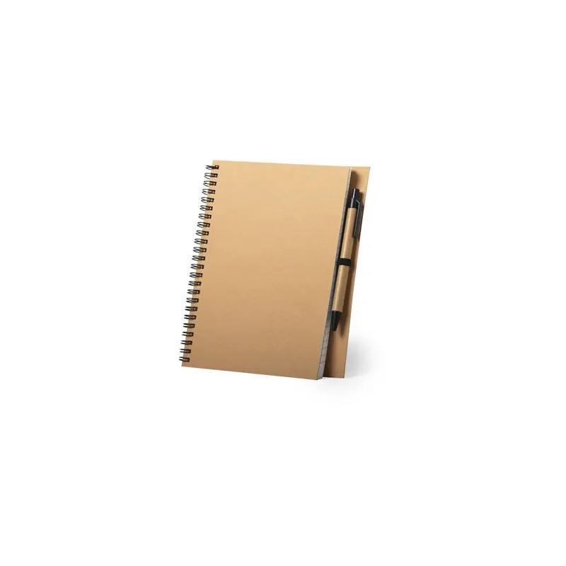 Cahier Personnalisé Écologique et Stylé Neyla Couleurs : blanc personnalisable avec votre logo