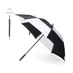 Parapluie durable et publicitaire de golf Budyx Matières : coton Couleurs : naturel 2
