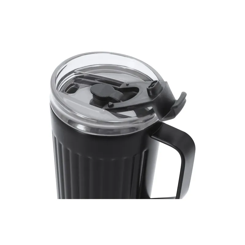 Tasse thermique pas cher personnalisée Korpla Matières : silicone Couleurs : rouge marquage couleur éclatante