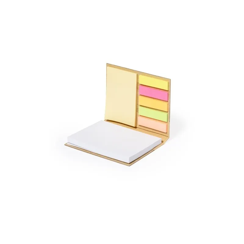 Bloc Notes Adhésif Éco-Responsable Personnalisé Oresten Matières : PU Couleurs : noir cadeau entreprise pas cher