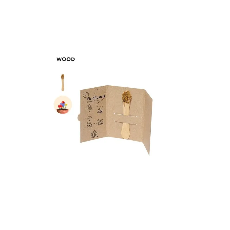 Bâton de Graines Écologique Personnalisé - Hati Couleurs : noir