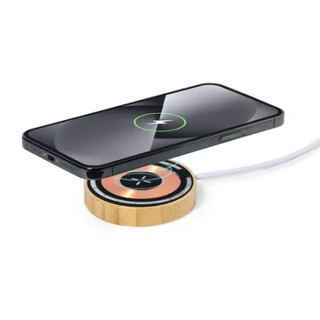 Chargeur Écologique et Pratique 15W Personnalisé Ming Matières : papier recyclé Couleurs : vert goodies publicitaire événementie