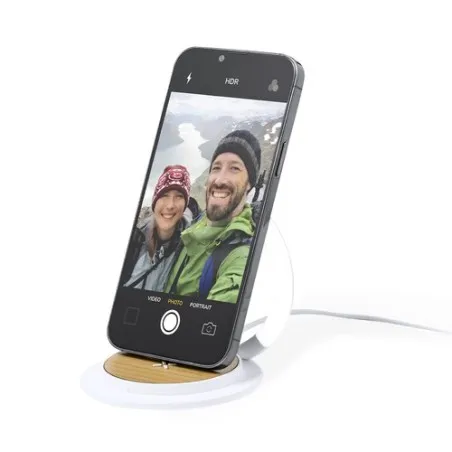 Lampe sans fil personnalisée en bambou multifonction - Linya Matières : polyester Taille textile : XL Couleurs : rouge goodies p