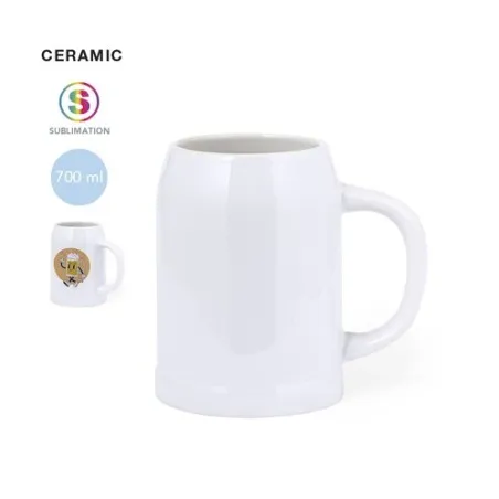 Carafe Sublimée Unique Écologique Heim Matières : polyester Taille textile : XL Couleurs : blanc personnalisable avec votre logo
