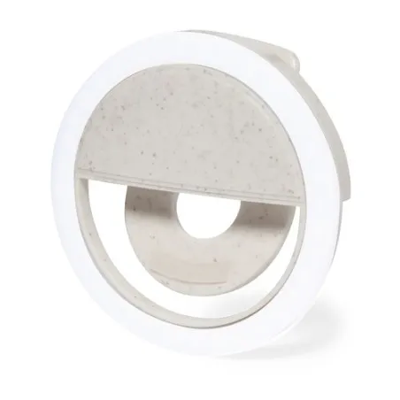 Anneau de Lumière Personnalisé LED Écologique pour Smartphone - Traxo Couleurs : blanc cadeau entreprise pas cher