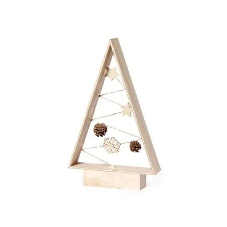 Ornement de Noël Personnalisé Chic - Allurex pas cher Couleurs : jaune cadeau entreprise pas cher