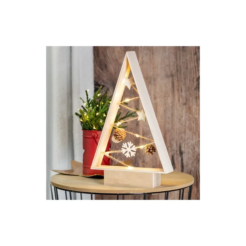 Ornement de Noël Personnalisé Chic - Allurex pas cher Couleurs : jaune impression haute définition